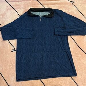Blue Quarter-Zip Pullover